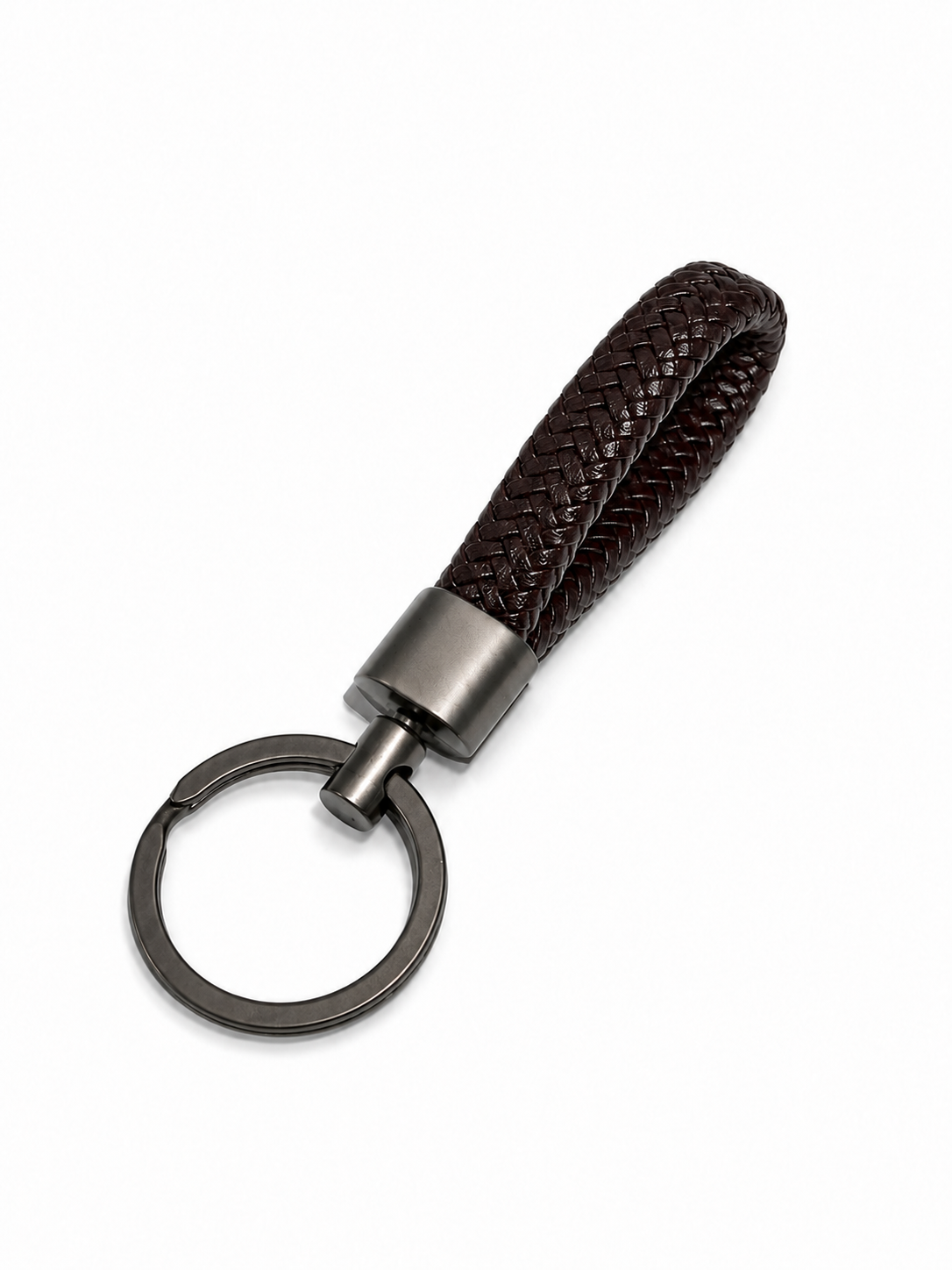 Braided Leather Key Chain