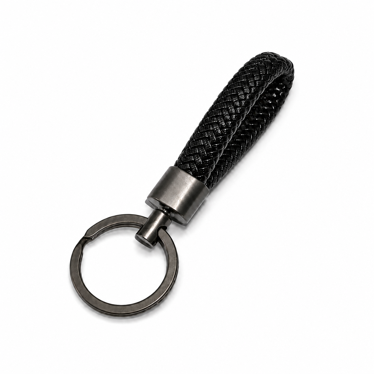 Braided Leather Key Chain