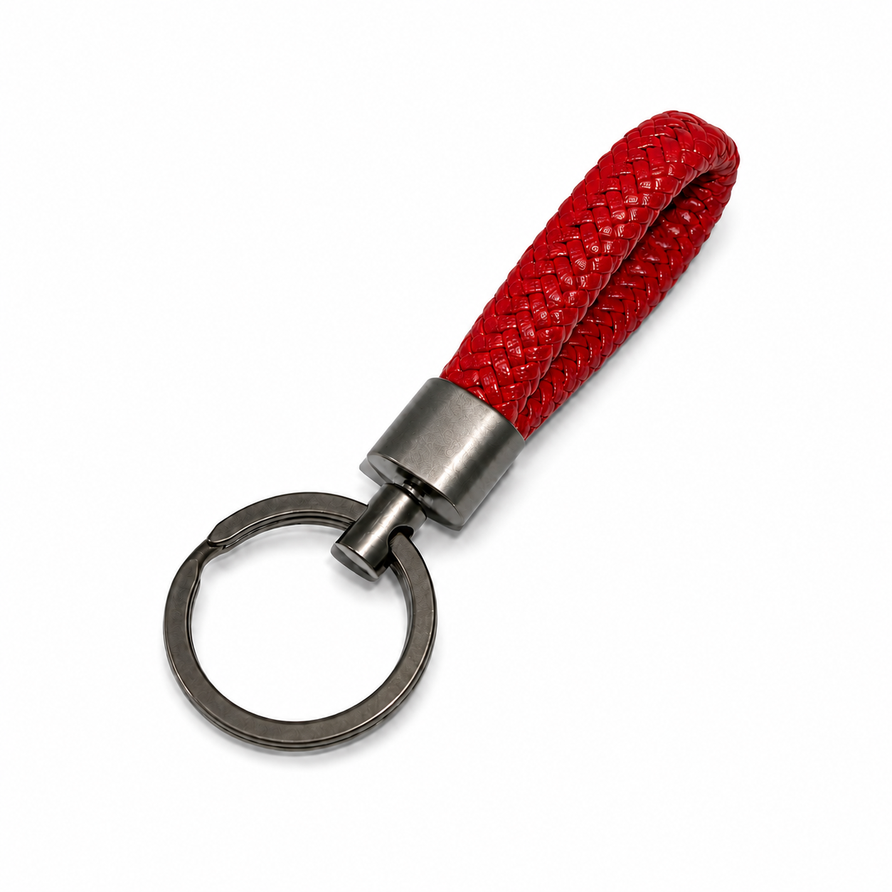 Braided Leather Key Chain