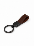 leather loop Car key chain (brown)
